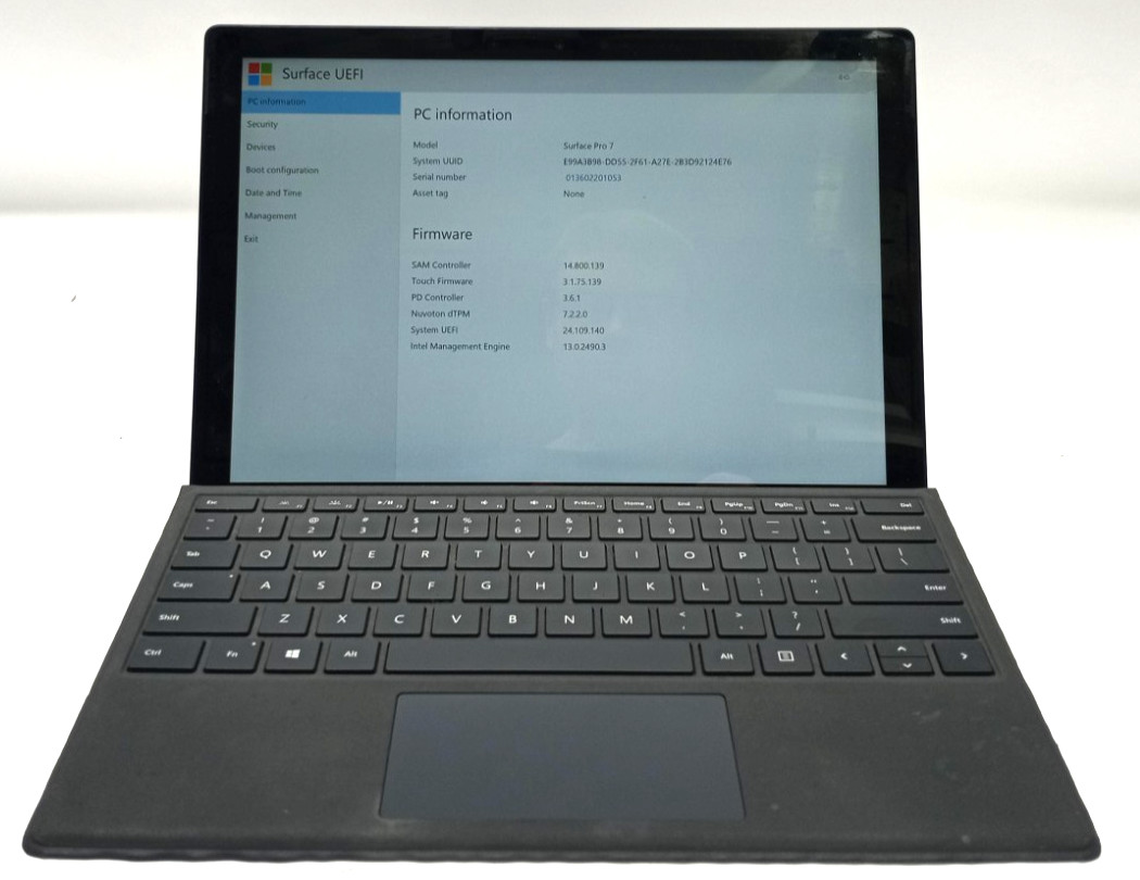 Microsoft Surface Pro 7 1866 i7-1065G7@1.30GHz 16GB RAM 512GB NVMe WIN11P WH823!