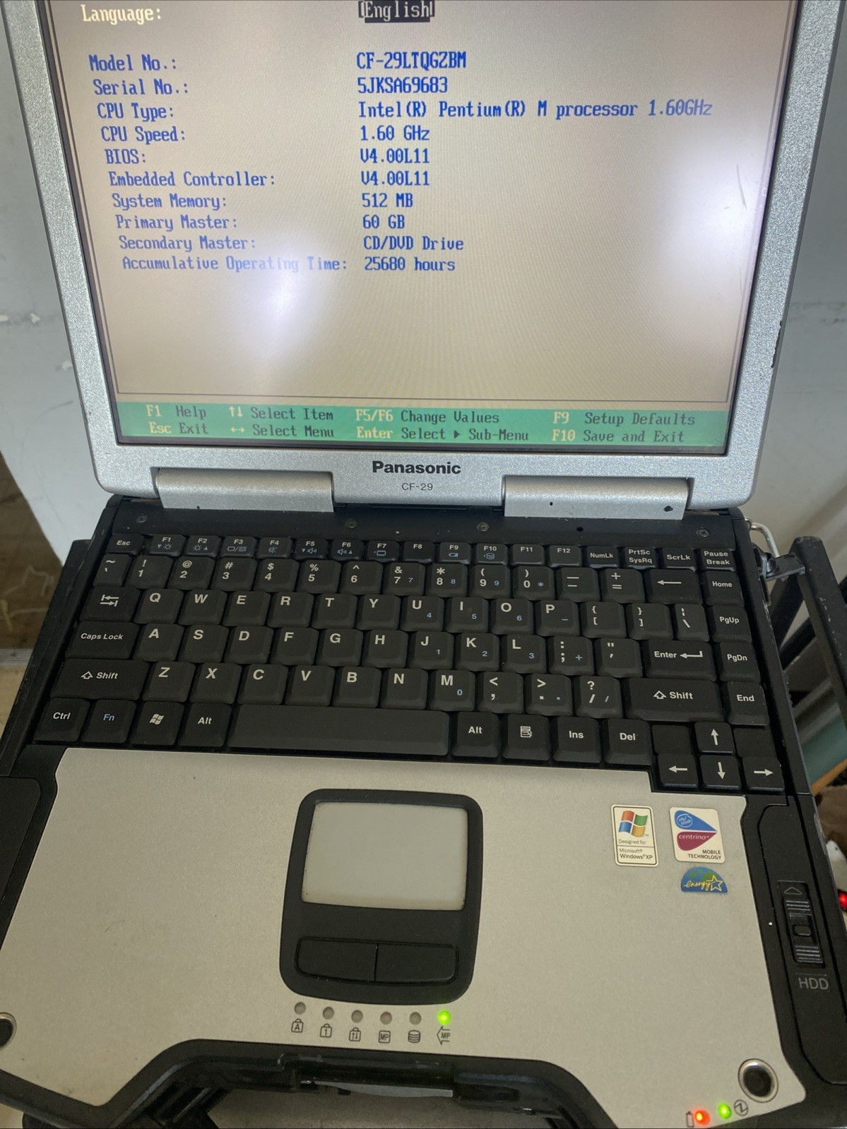 Panasonic Toughbook CF-29 13.3in. (60GB, Intel Pentium M, 1.6GHz, 512MB)…