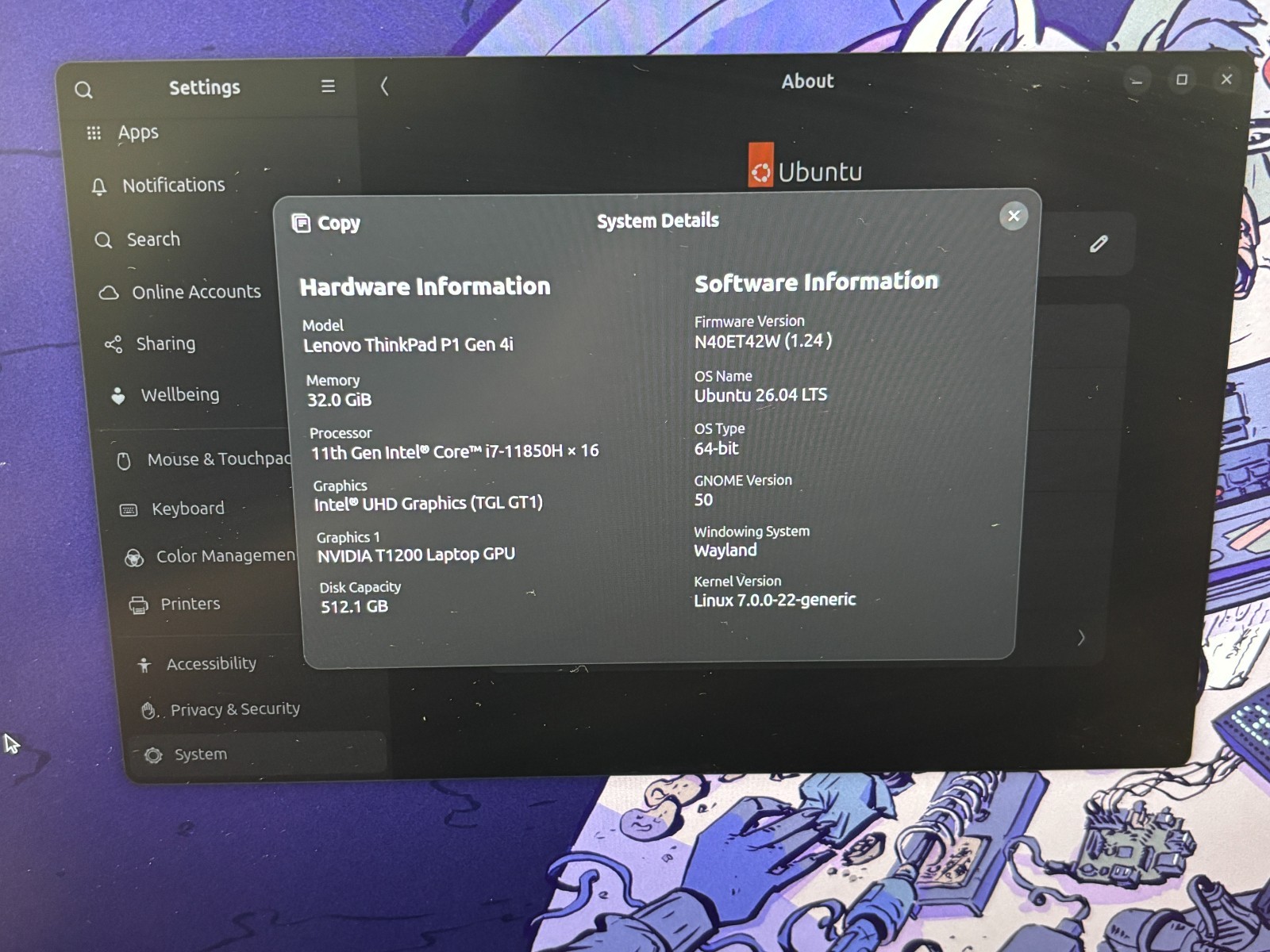 Lenovo ThinkPad P1 Gen 4i i7-11850H 32GB RAM 512GB NVMe