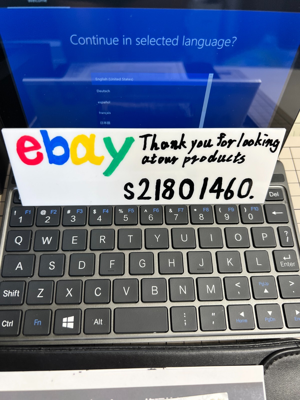 GPD Pocket 2 Intel 3965Y 7in Touch Screen 8GB RAM Windows 10 Near Mint