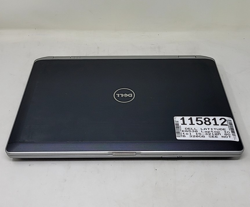 DELL LATITUDE E6530 Laptop Intel I5-3210M 8GB 320GB SEE NOTES