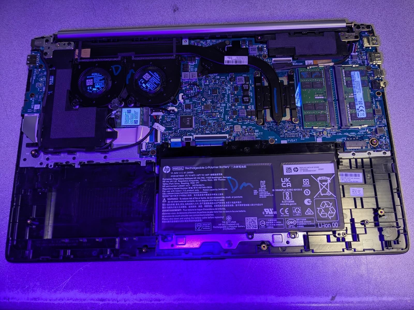 HP 470 G10 i7-1355U @ 1.20GHz, 24GB RAM, NO HDD/OS