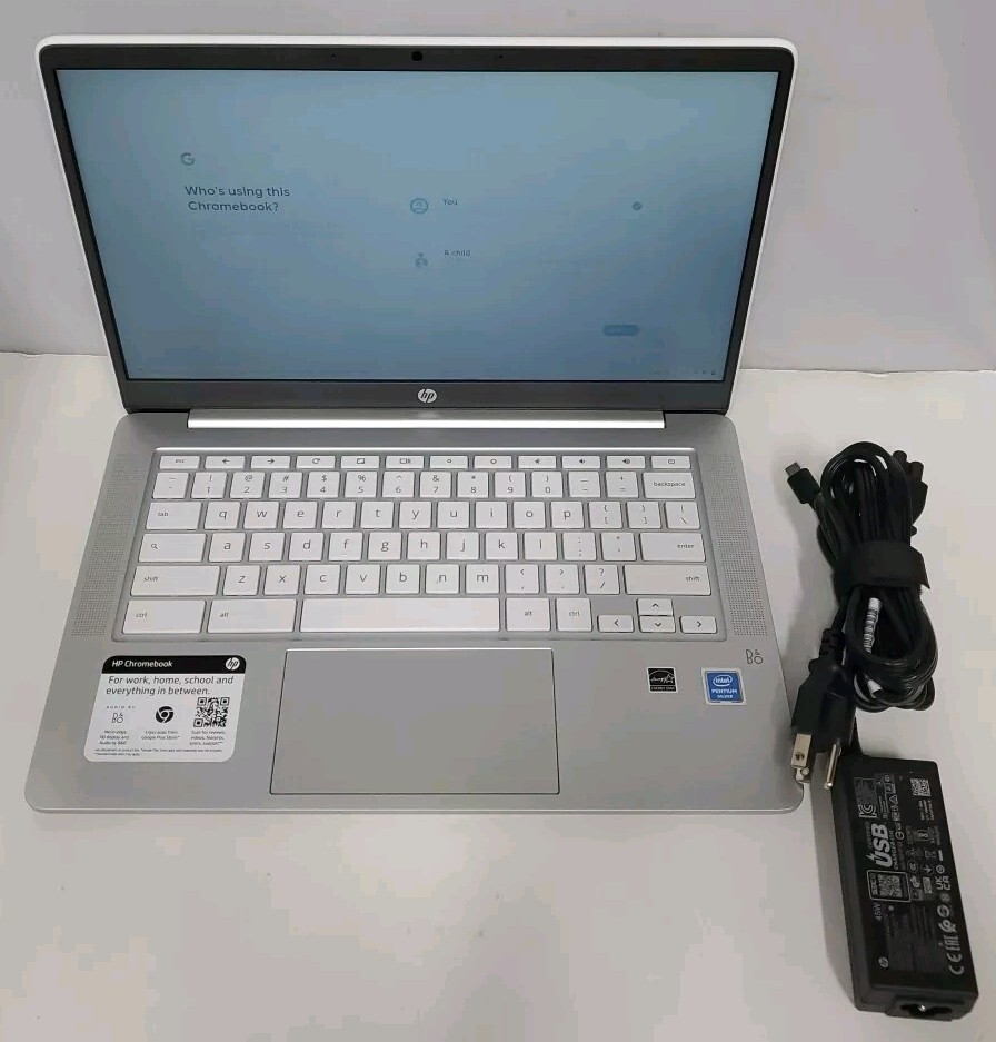 HP Chromebook 14″ 14a-na0122od Intel Pentium Silver N5030 4GB 64GB Ceramic White