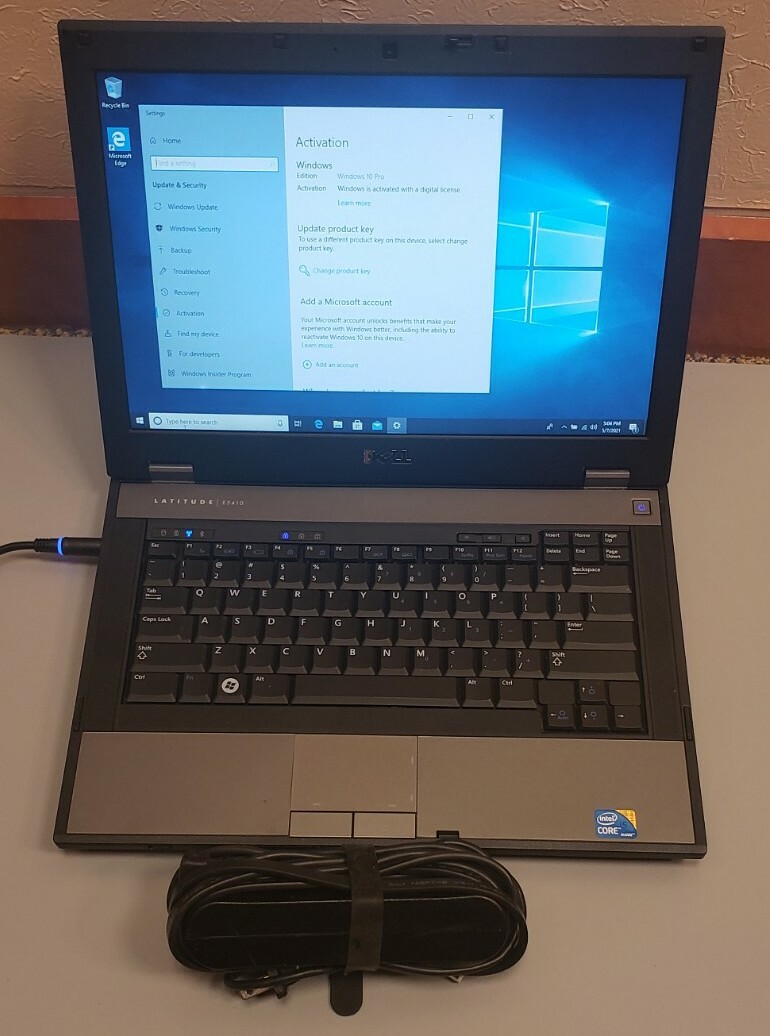 Dell Latitude E5410 Core i5 M520 14″ 2.40GHz 4GB RAM 320GB HDD WEBCAM WIN 10