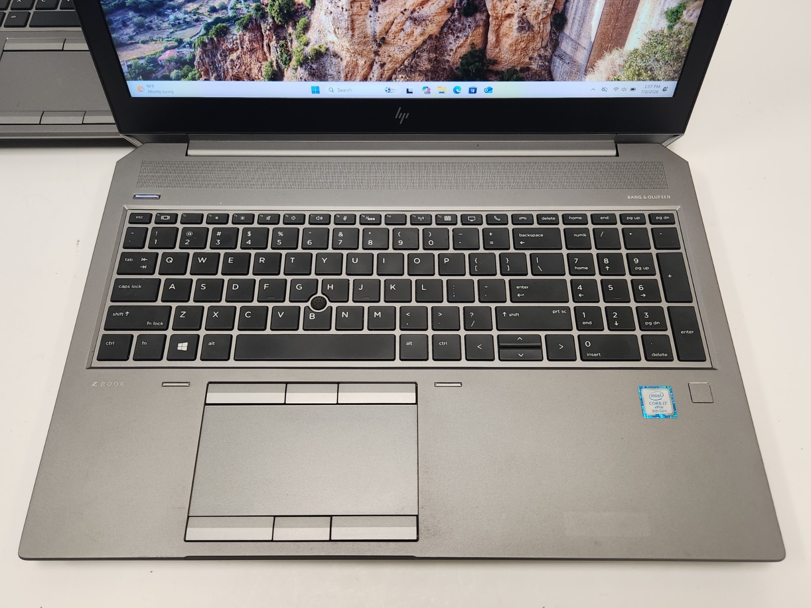 Lot of 2 HP ZBook 15 G5 15.6″ i7-8850H 2.6Ghz 16GB RAM 512GB M.2 NVMe P2000 W11P