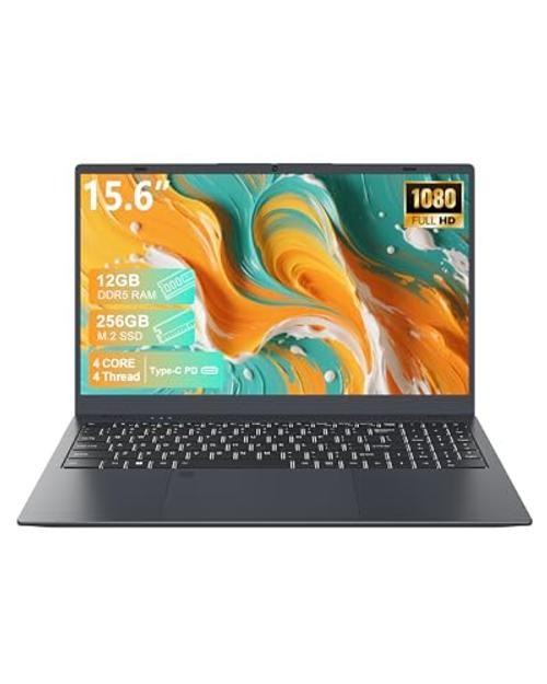 Laptop Computer, 15.6″ FHD IPS Display, N95 Processor (Beat N5095), 12GB 256 GB