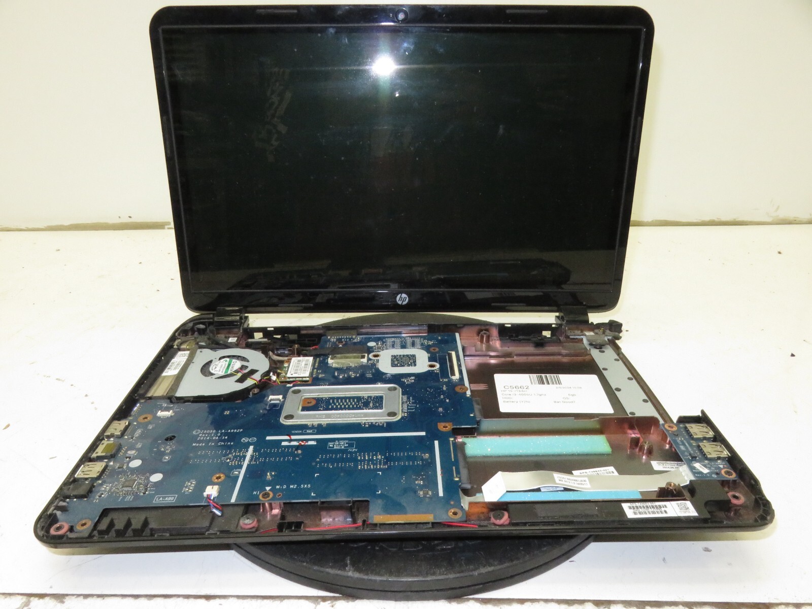 HP 15-r134cl Laptop Intel Core i3-4005u 6GB Ram – Parts/Repair