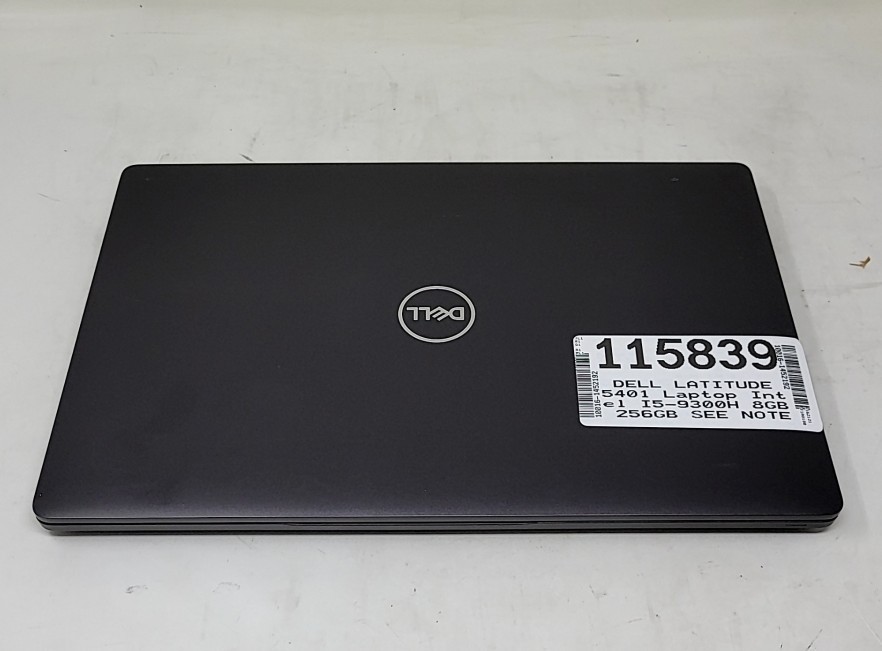 DELL LATITUDE 5401 Laptop Core I5-9300H 8GB 256GB SEE NOTES