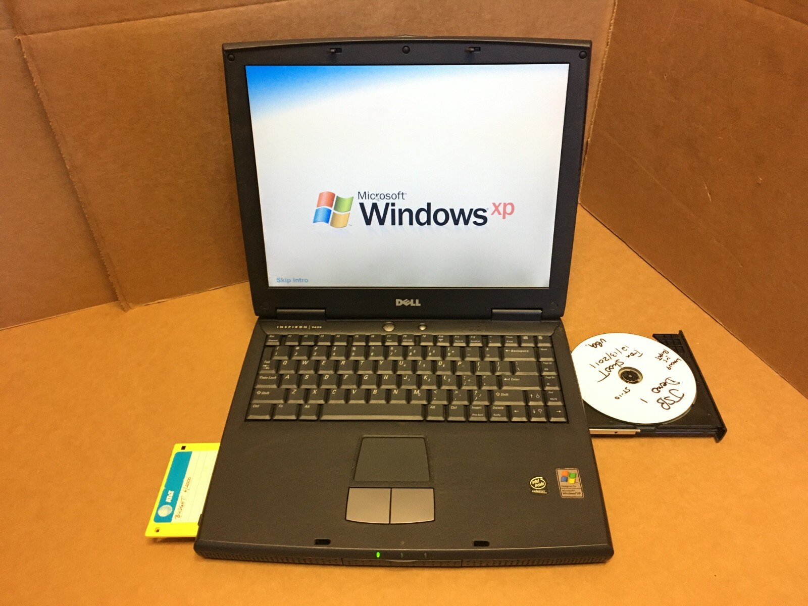 Dell Inspiron 2650 Laptop 1.50 GHz 18.6GB HDD 512MB RAM Windows XP Office 2000