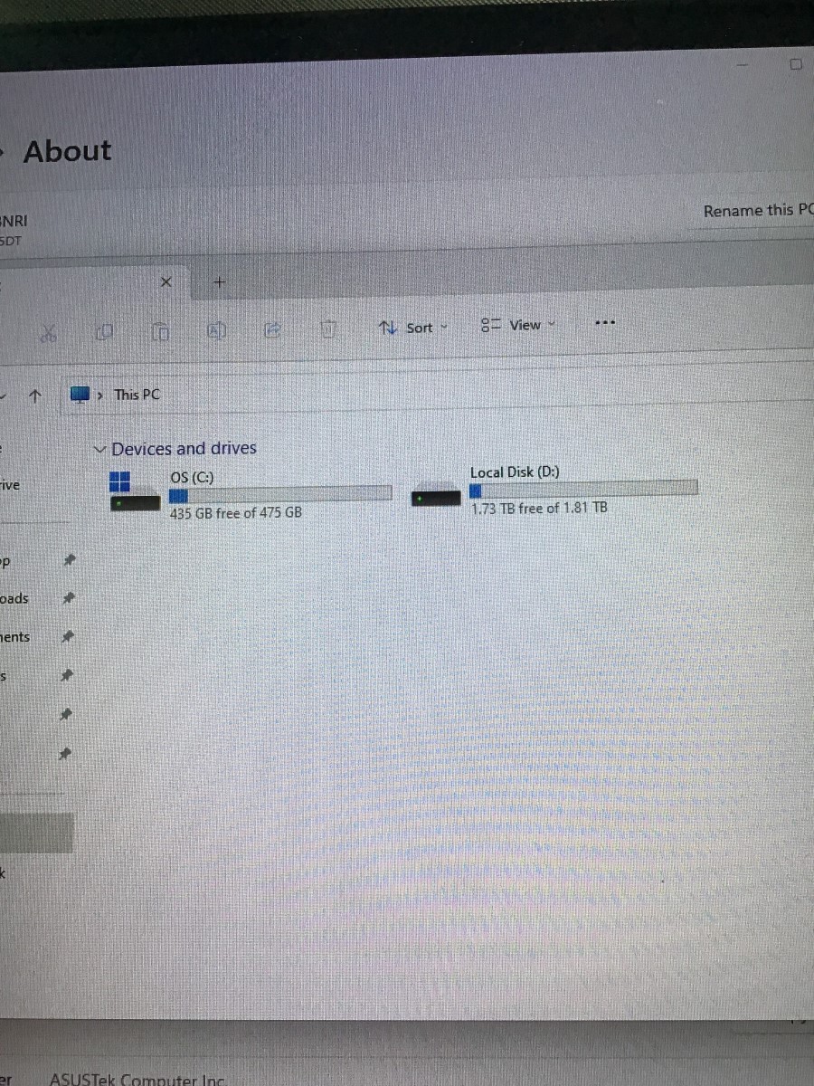 ASUS FX705DT (read description) (battery or power supply not working (ALS022776)
