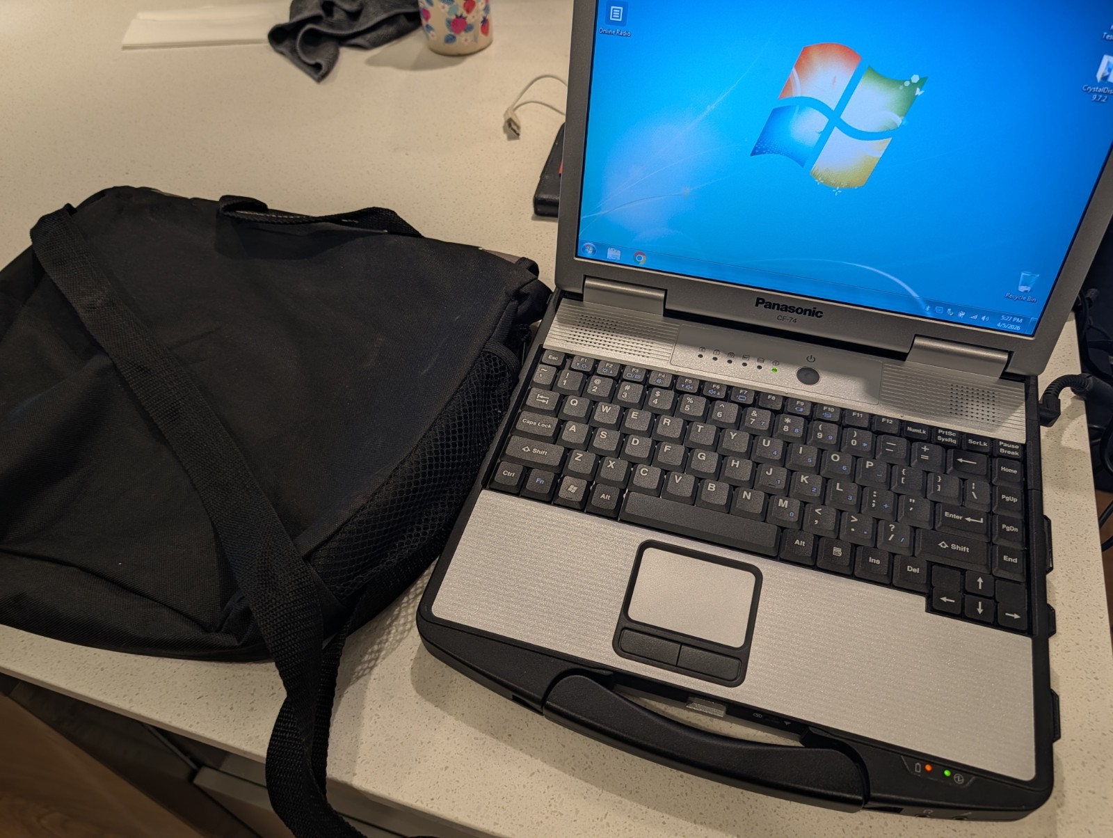 Ultra-rugged laptop Panasonic CF-74. Like A New. HDD and Battery Report On…