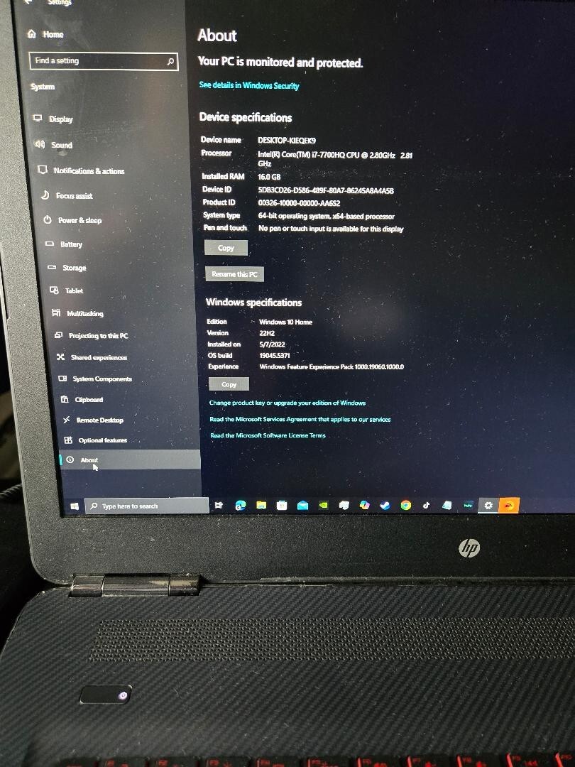 ✅Hp Omen 17.3 Inch Intel(R) Core i7 Gaming Laptop Nvidia GeForce GTX 1060 Ti