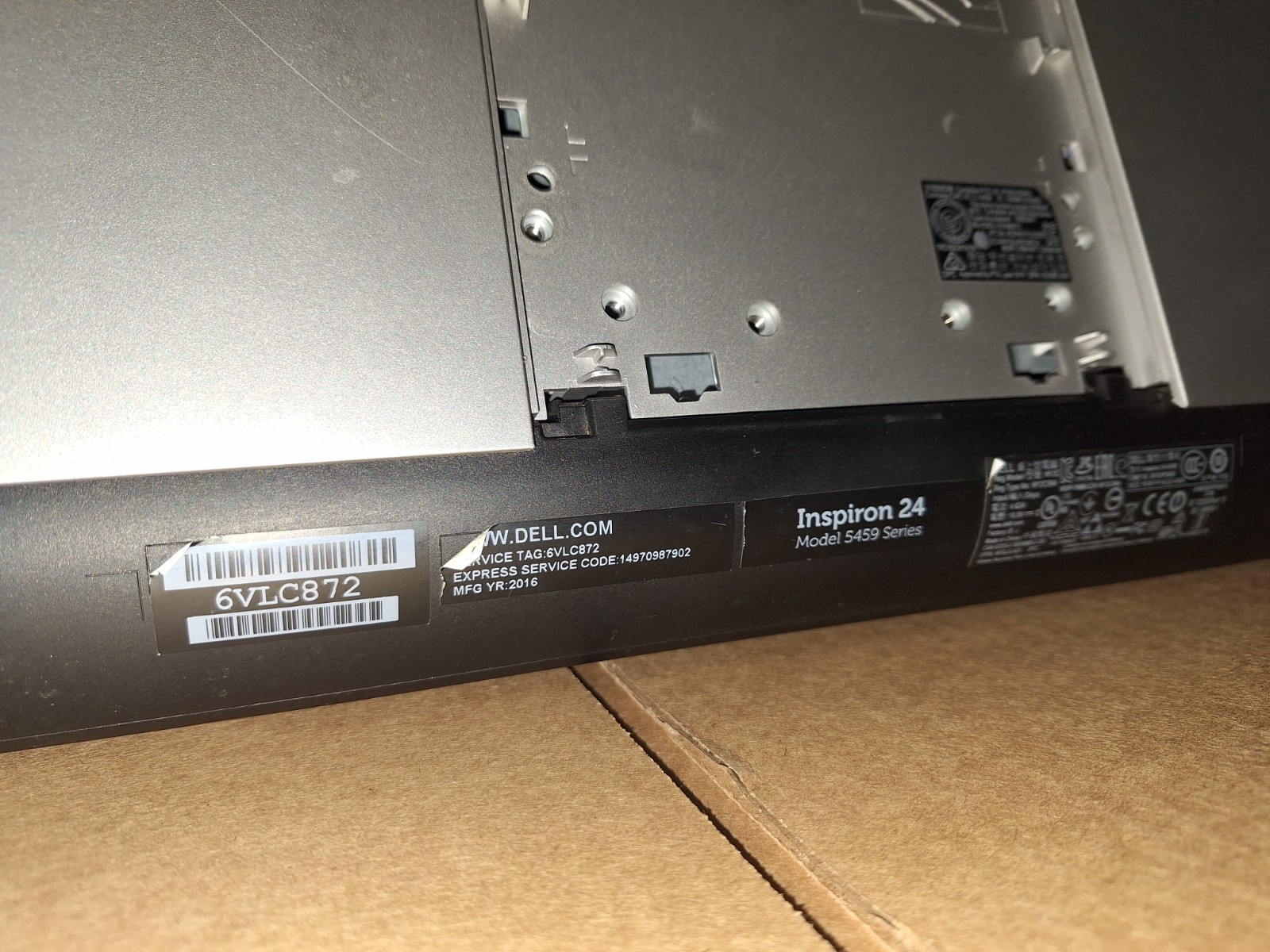 FOR PARTS/REPAIR Dell Inspiron 24-5459 All-In-One i5-6400T 12GB 1TB HDD Win 10