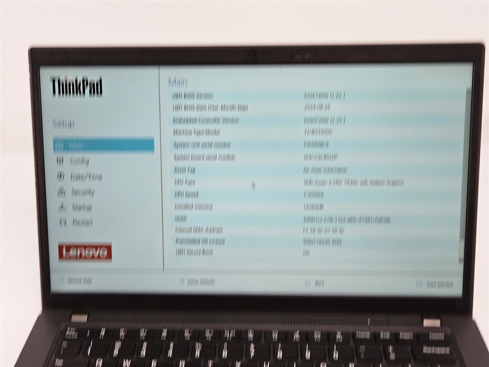 Lenovo 14″ ThinkPad L14 Gen 4 AMD Ryzen 5 Pro 7530U 16GB No Storage AMD Radeon