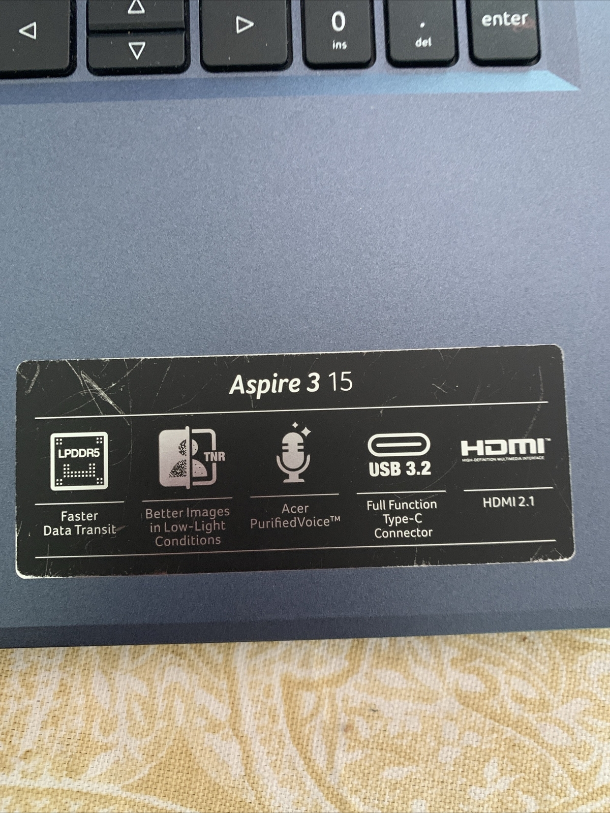 Acer Aspire 3 15″ N23C3 Blue Laptop Used With Charger