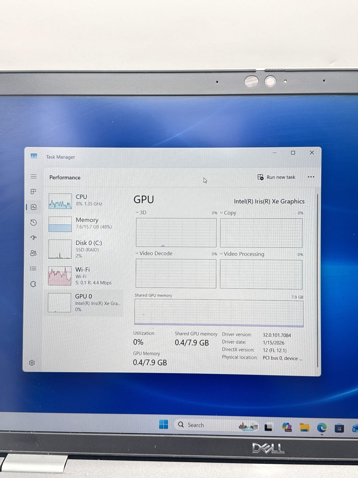 Dell Precision 3560 15.6″ Core i5 11th Gen 16GB 512GB SSD Grey Used