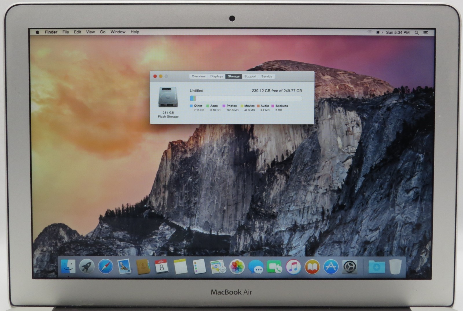 2014 Apple MacBook Air 13″ A1466 _ i5-4260U @ 1.4 _ 4GB / 256GB _ macOS X