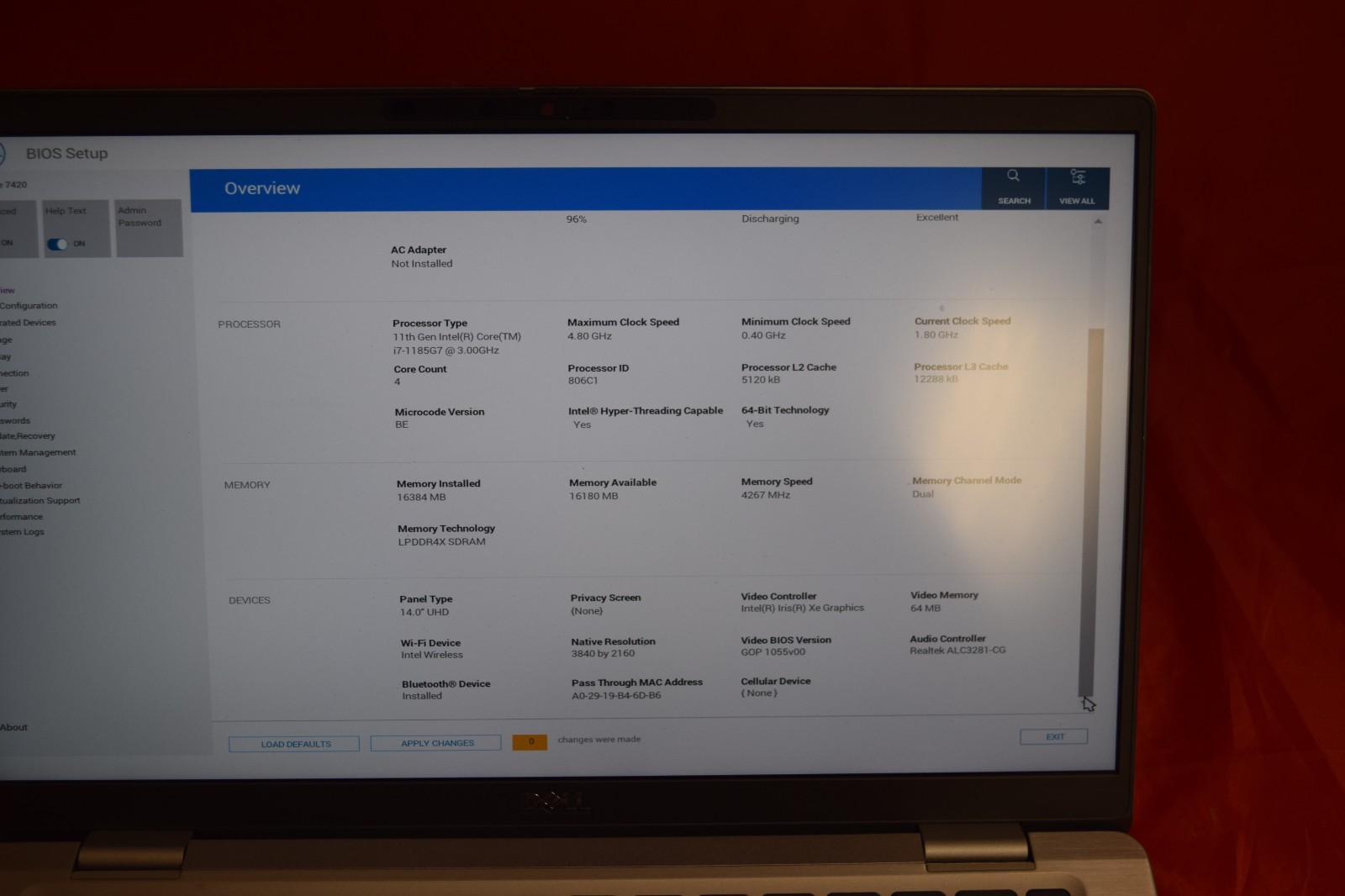 Latitude 7420 i7-1185G7 – 16GB RAM -1TB NVMe – Win 11 Pro – Works Great Clean