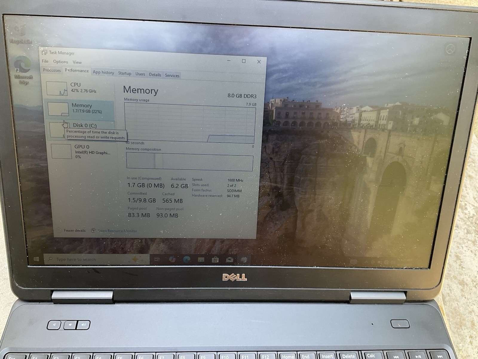 Dell Latitude E5540 Laptop i5-4310U 8GB RAM 128GB SSD Windows 10 Working