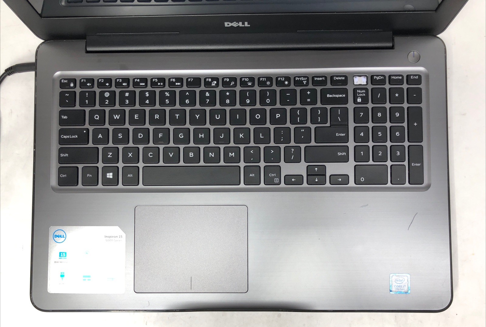 Dell Inspiron 5567, Intel Core i7-7500U @2.70Ghz, 8GB RAM, NO SSD/OS, Tested!