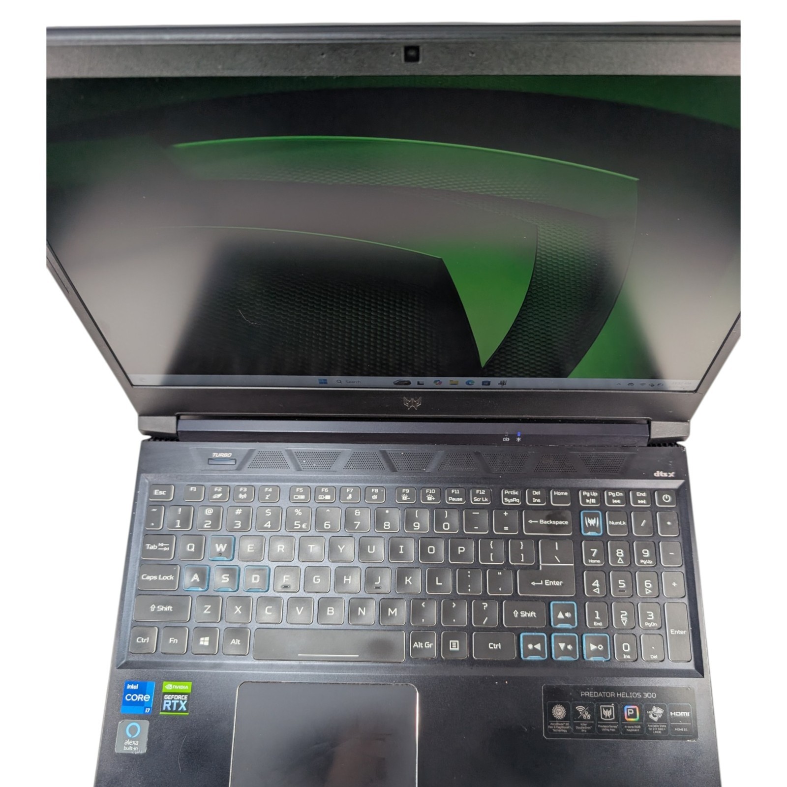 Acer Predator Helios 300 PH315-54 i7-11800H RTX 3060 16GB 1.25TB Dual Drv 144Hz