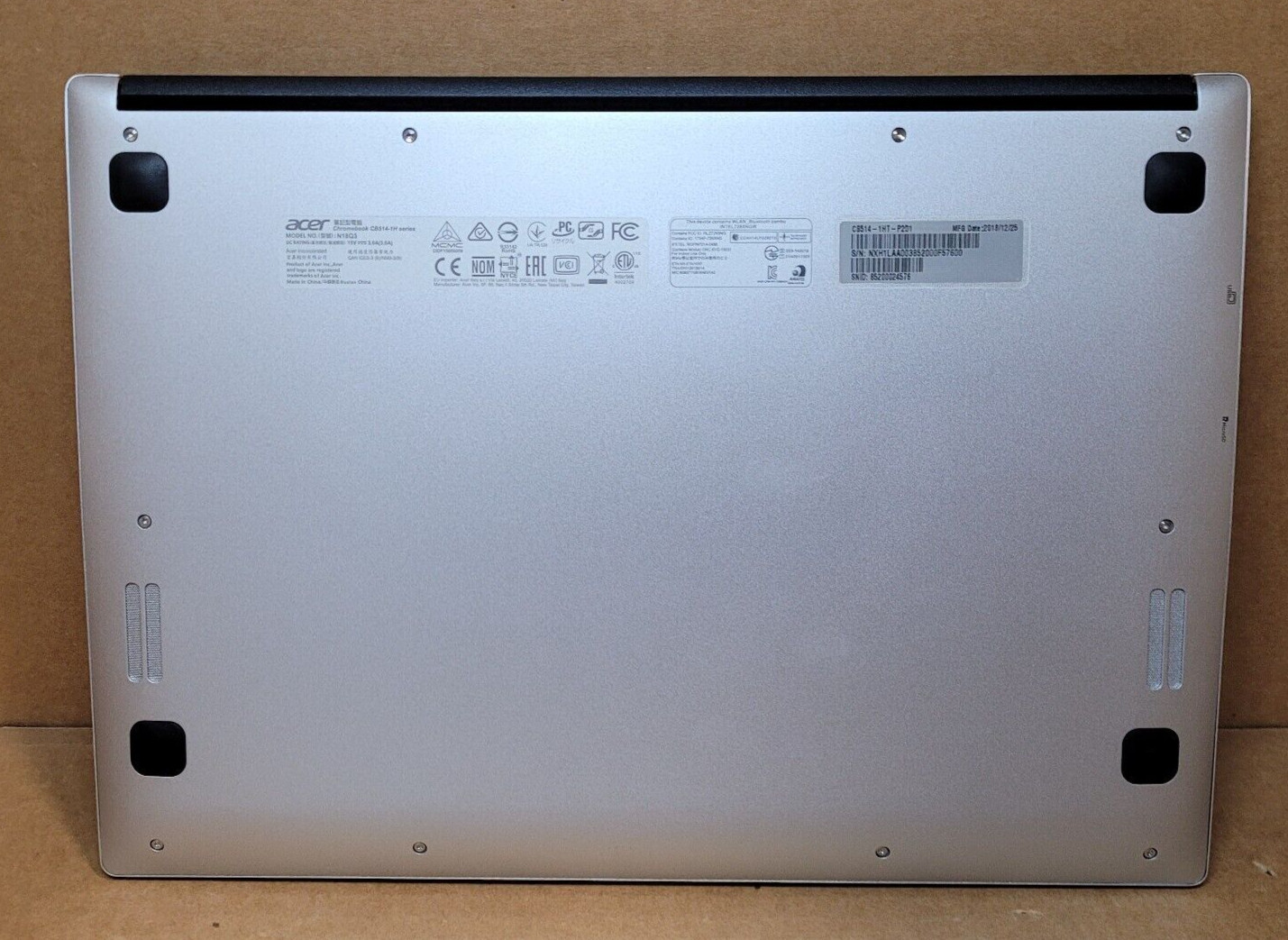 Acer CB514-1HT Chromebook 14″ Intel N4200 1.10GHz 8GB RAM 64GB eMMC NX.H1LAA.003