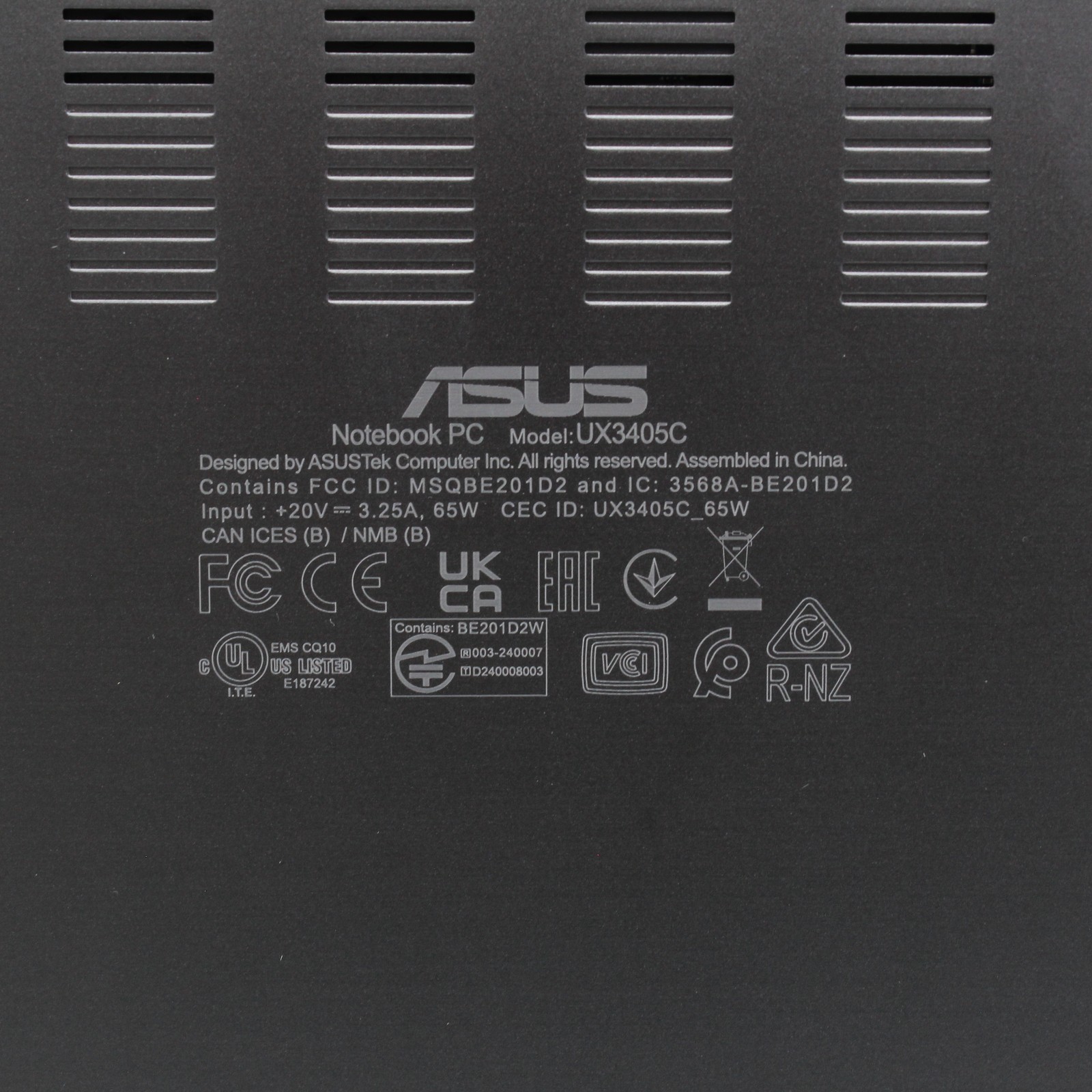 ASUS Zenbook UX3405C 14″ Intel Core Ultra 7 255H 16GB DDR5 512GB SSD Windows 11