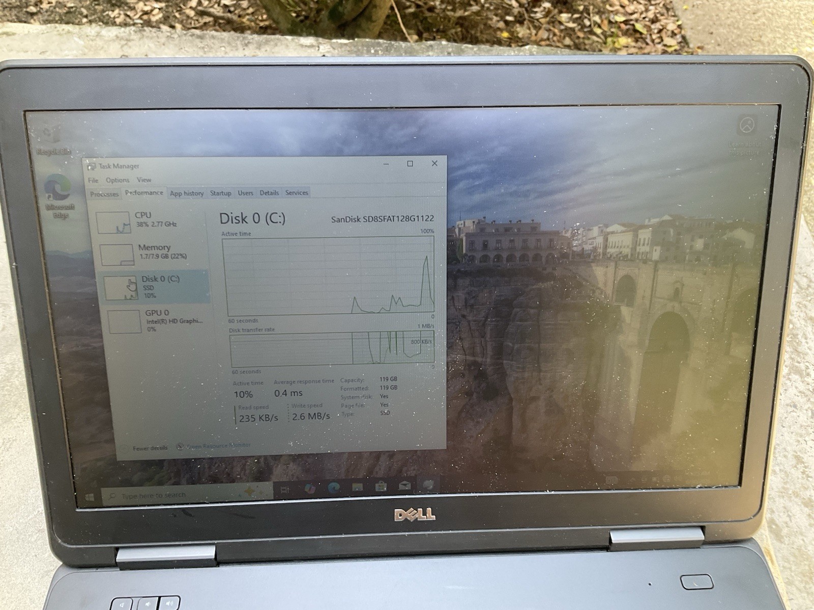 Dell Latitude E5540 Laptop i5-4310U 8GB RAM 128GB SSD Windows 10 Working