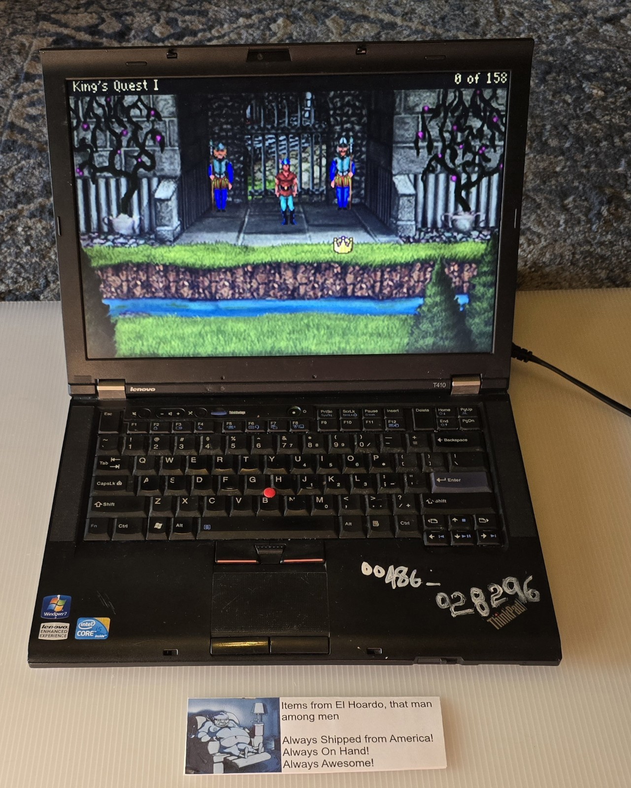 Lenovo ThinkPad T410 14″ Laptop, i5-M520/6GB RAM/500GB HDD/Windows 7 Pro