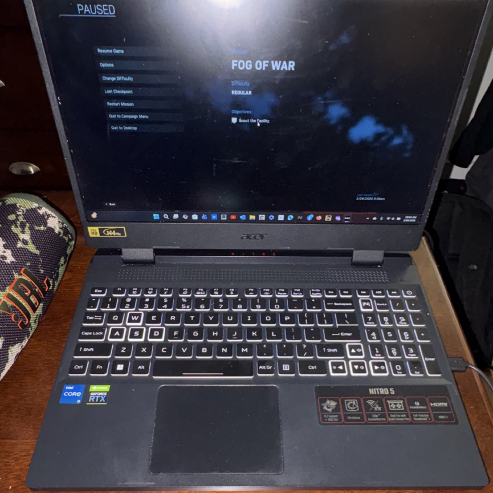 Acer Nitro 5 Gaming Laptop Intel Core i5 Nvidia RTX 3050ti 15.6″ FHD 144Hz