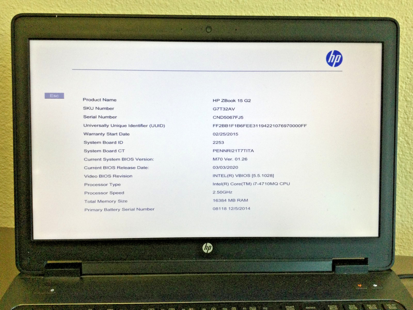HP ZBook 15 G2 360GB SSD 16GB Intel Core i7-4710MQ 2.50GHz Linux Mint 22.3 OS