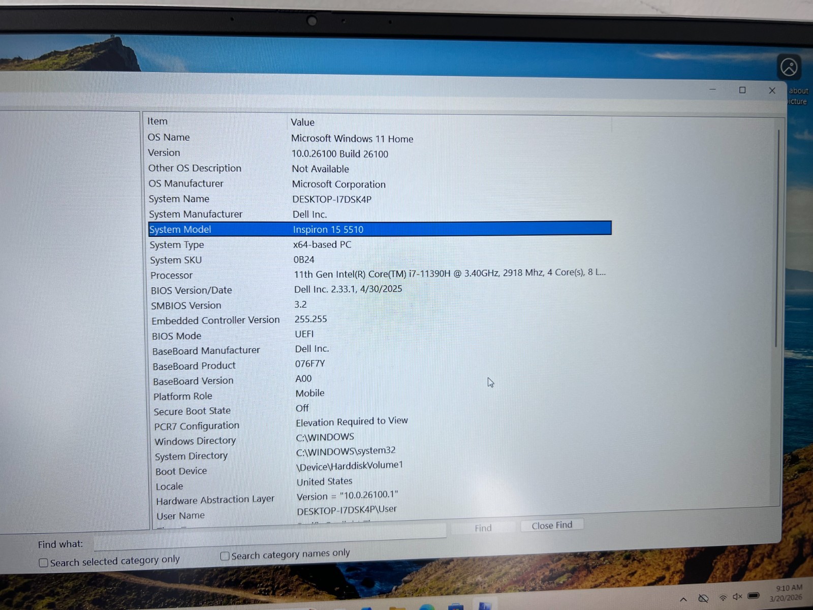 Dell Inspiron 15 5510 i7-11390H 16GB 1TB SSD 15.6″ FHD Backlit Win11 Iris Xe GPU