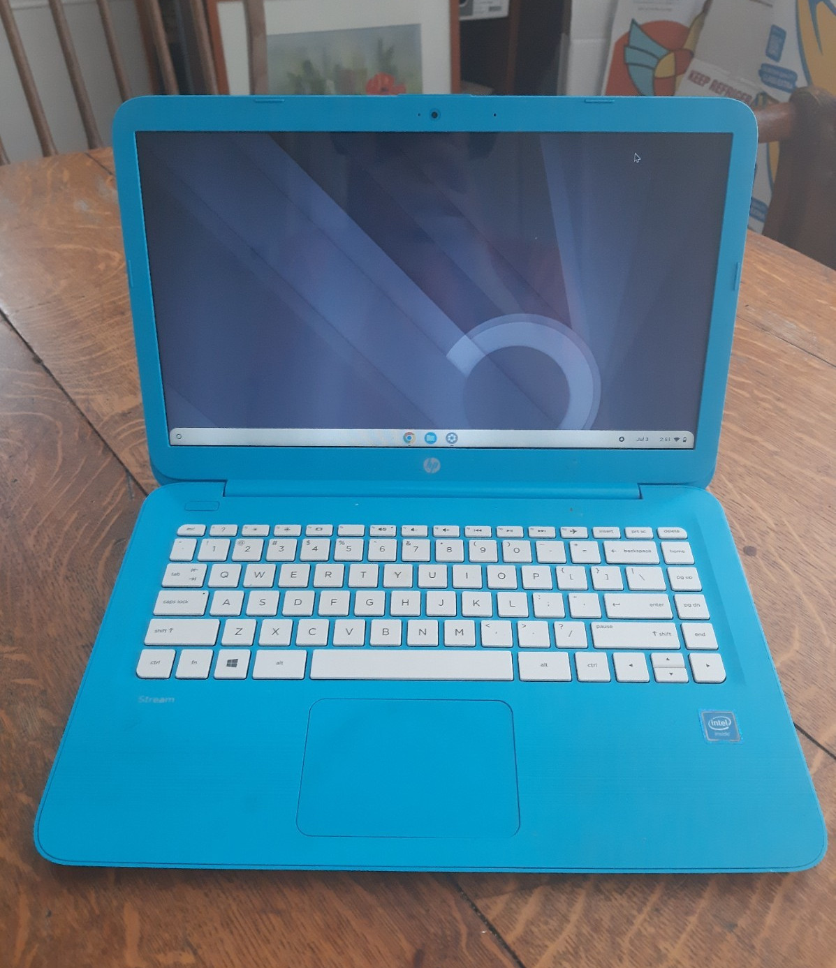 HP Stream 14-ax010nr 14in Intel Celeron 4GB RAM 32GB eMMC Blue