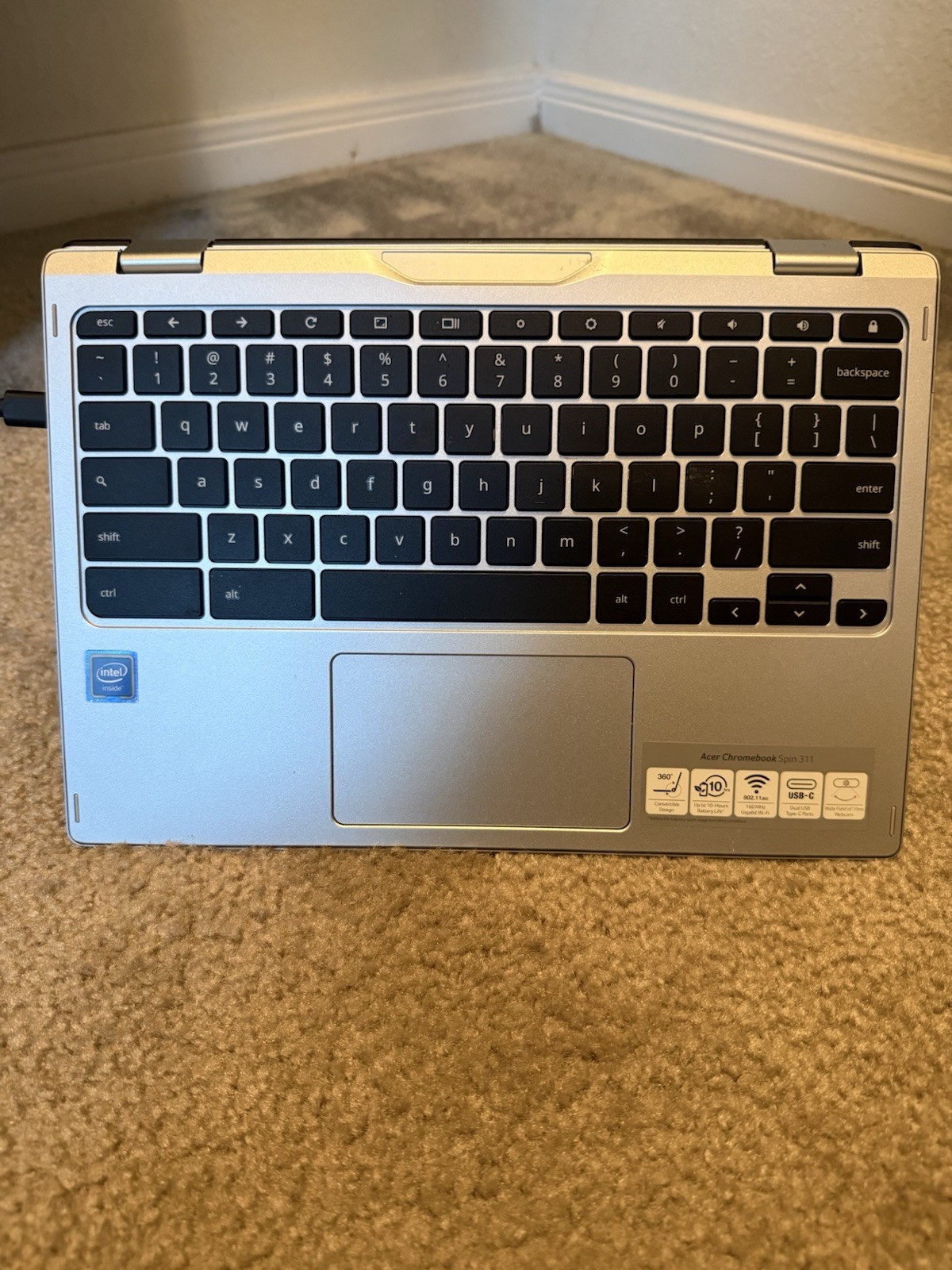 Acer Chromebook Spin 311 11.6″ Intel Celeron 2-in-1 Chrome OS Silver 64gb
