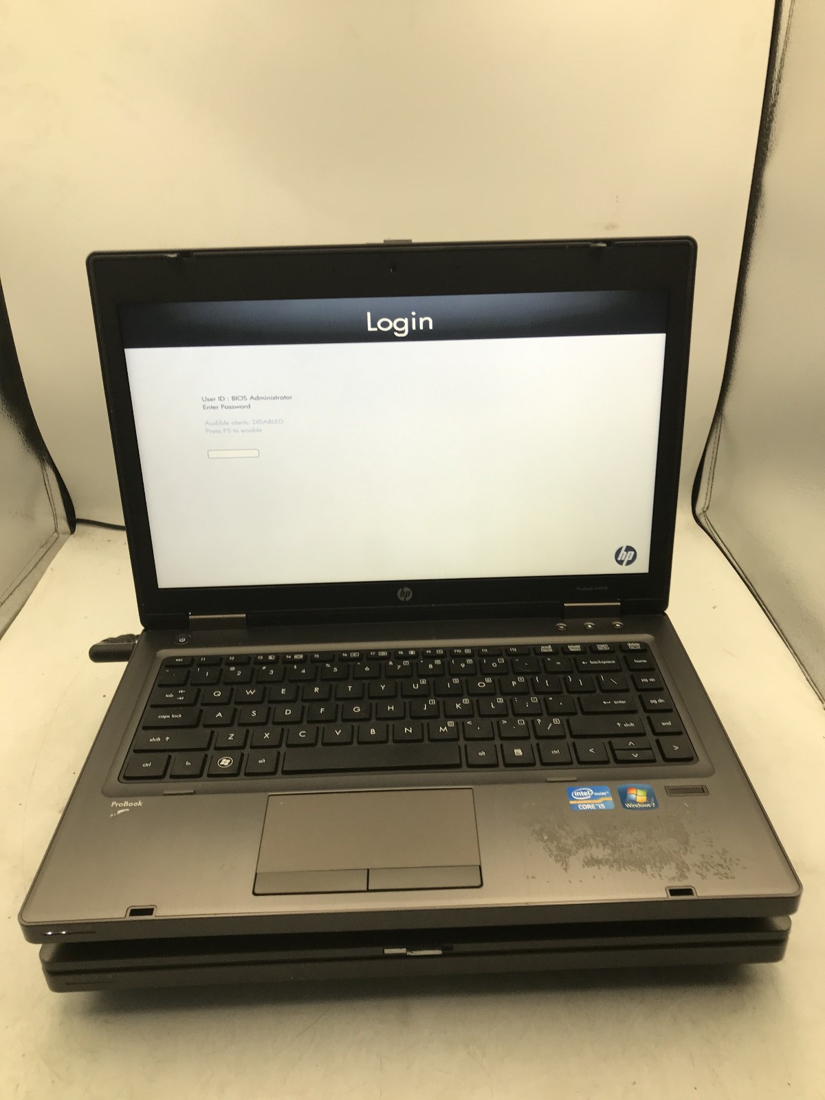 HP PROBOOK 6460B – LOT OF 2 – BIOS LOCKED – INTEL I5 2410M – NO RAM – READ – BB!
