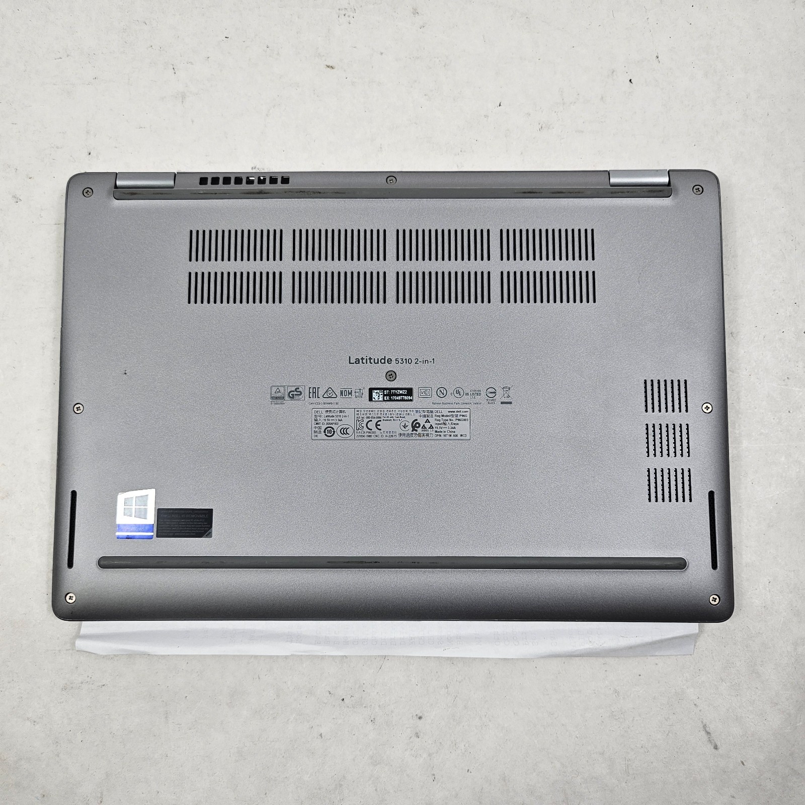 Dell Latitude 5310 2-in-1 Intel Core i5-10310U 1.7GHz 8GB RAM No SSD