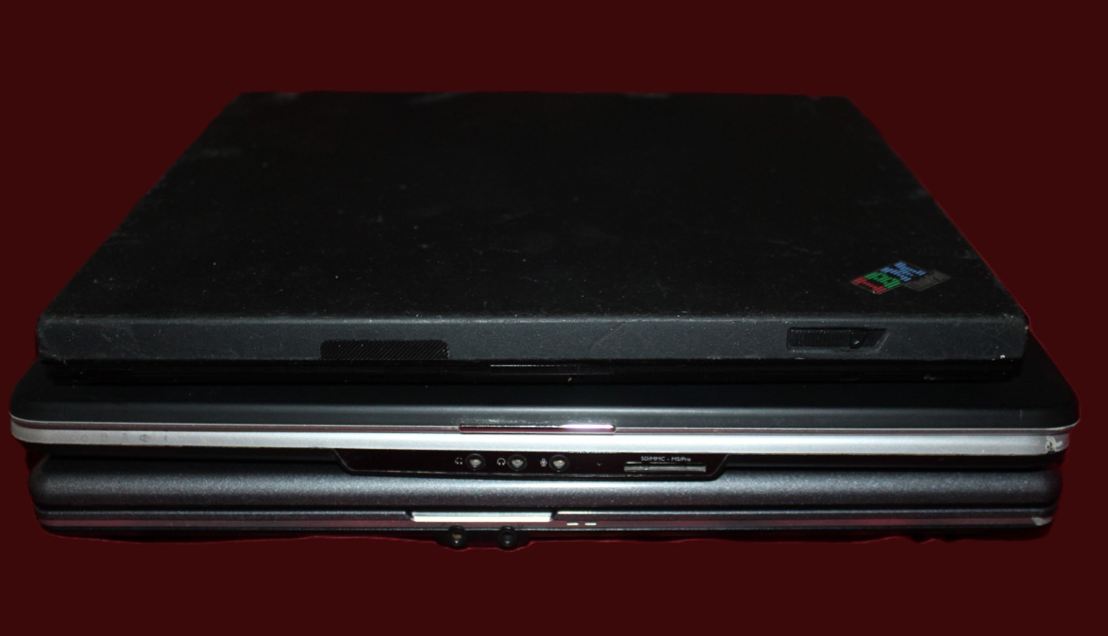 Lot Of 3 Various Laptops For Parts Or Repair IBM ThinkPad Dell Inspiron Gateway
