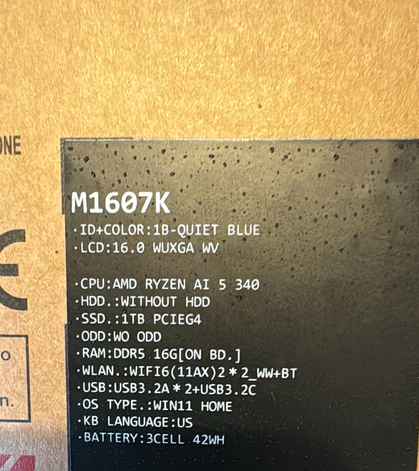 ASUS Vivobook 16 16.0″ IPS WUXGA AMD Ryzen AI 5 340 16GB 1TB SSD W11H Laptop