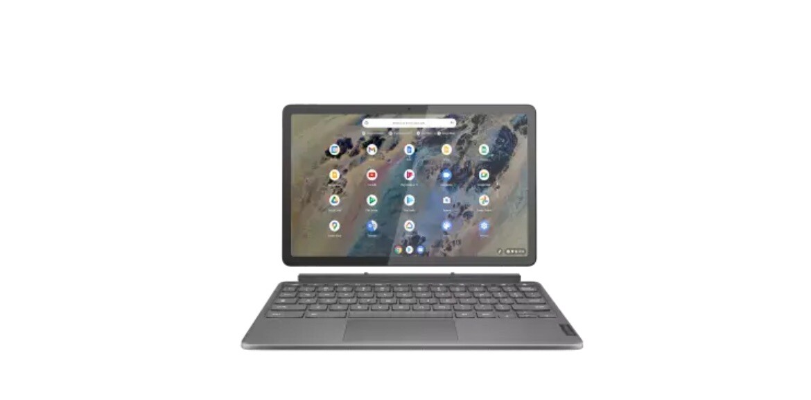 Lenovo IdeaPad Duet Chromebook 64gb WiFi – Ice Blue, Iron Grey