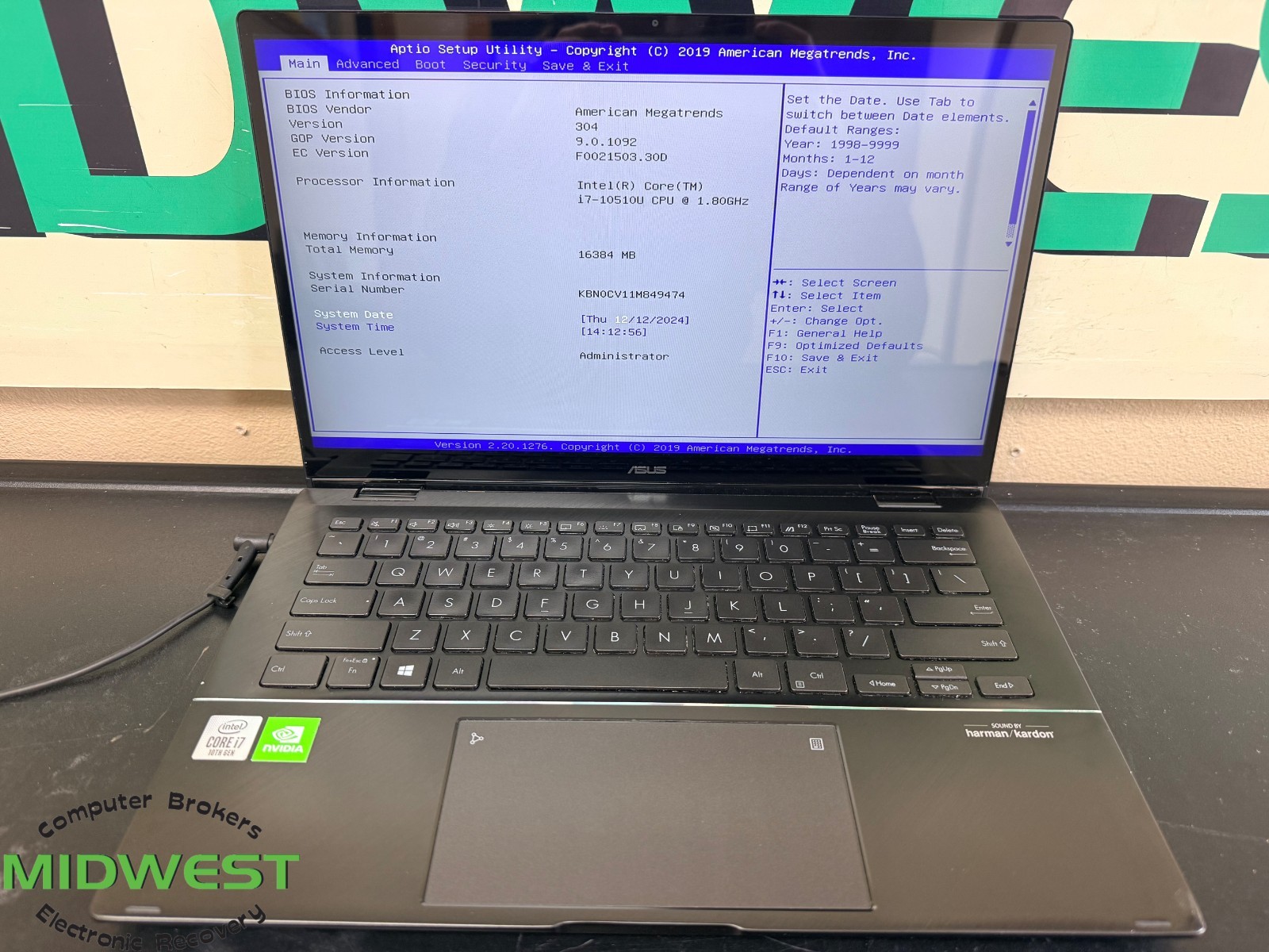 Asus ZenBook Q427F i7-10510U 1.80GHz 16GB 512GB SSD
