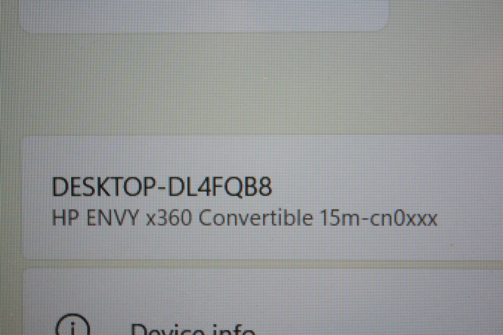 HP ENVY x360 Convertible 15m-cn0xx 15″ Core i5-8250U 1.6GHz 16GBRAM 256SSD Touch
