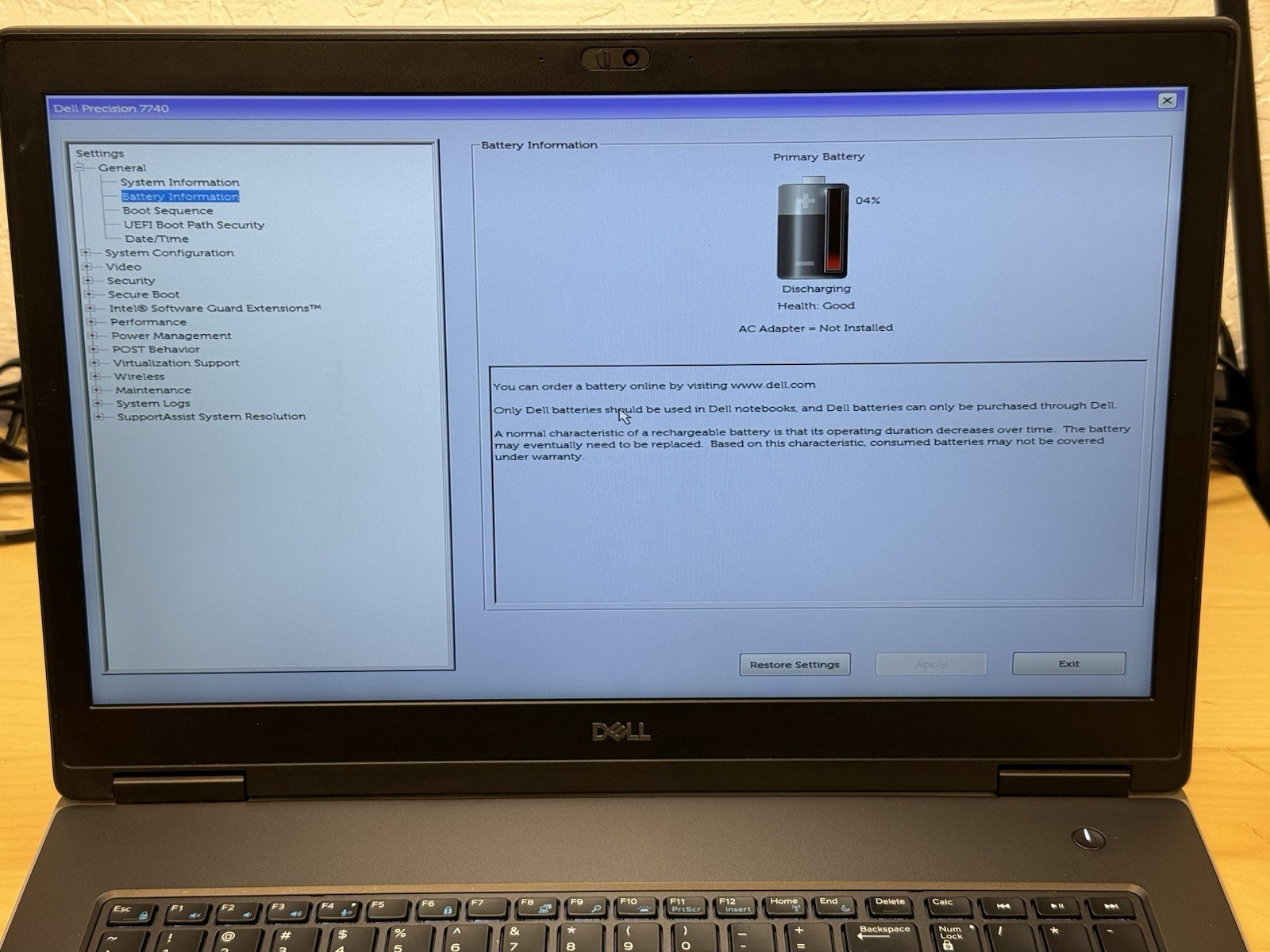 Dell Precision 7740 Xeon E-2276M 2.80GHz / 32GB RAM / 512GB SSD RTX 3000 NO OS