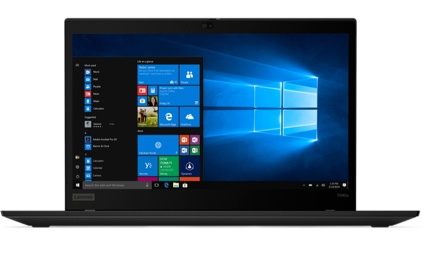 Lenovo ThinkPad T490s 14″ FHD Touch Core i5-8365U 8GB 512GB SSD Cam FPR Win10Pro