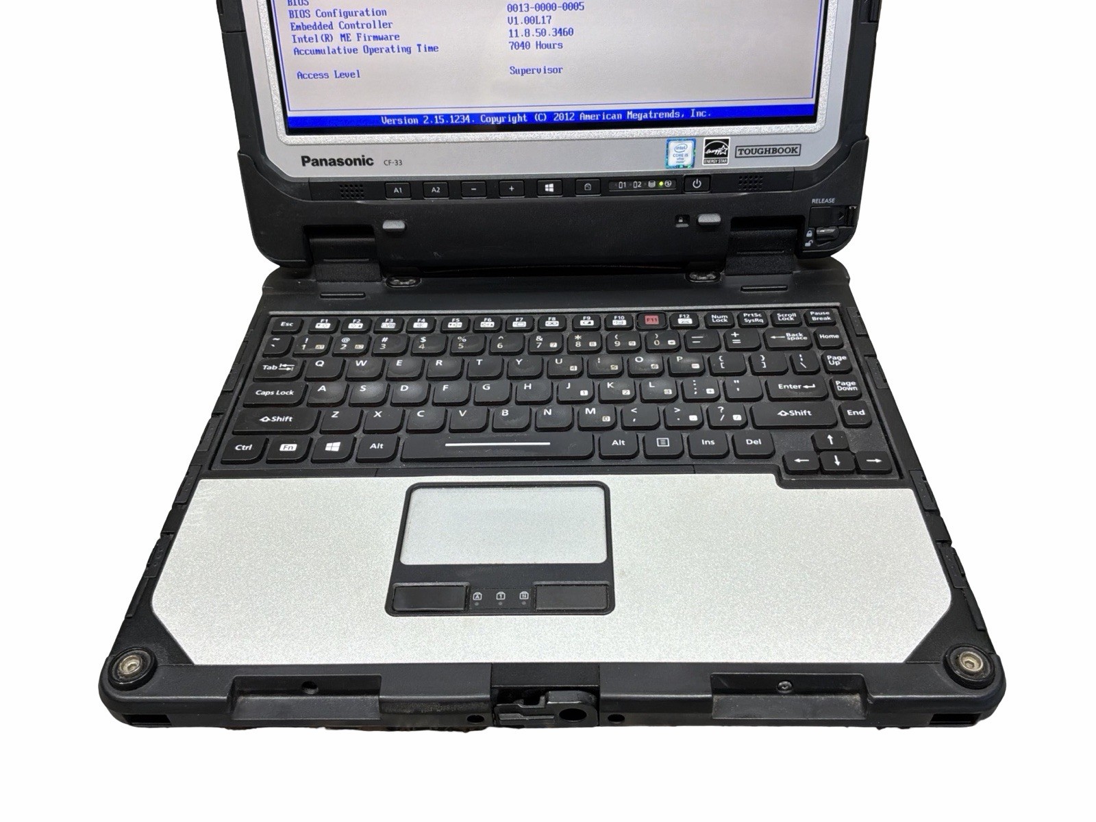 Panasonic Toughbook CF-33 i5-6TH GEN 2.4GHz 8GB RAM TOUCH For Parts SEE DETAILS