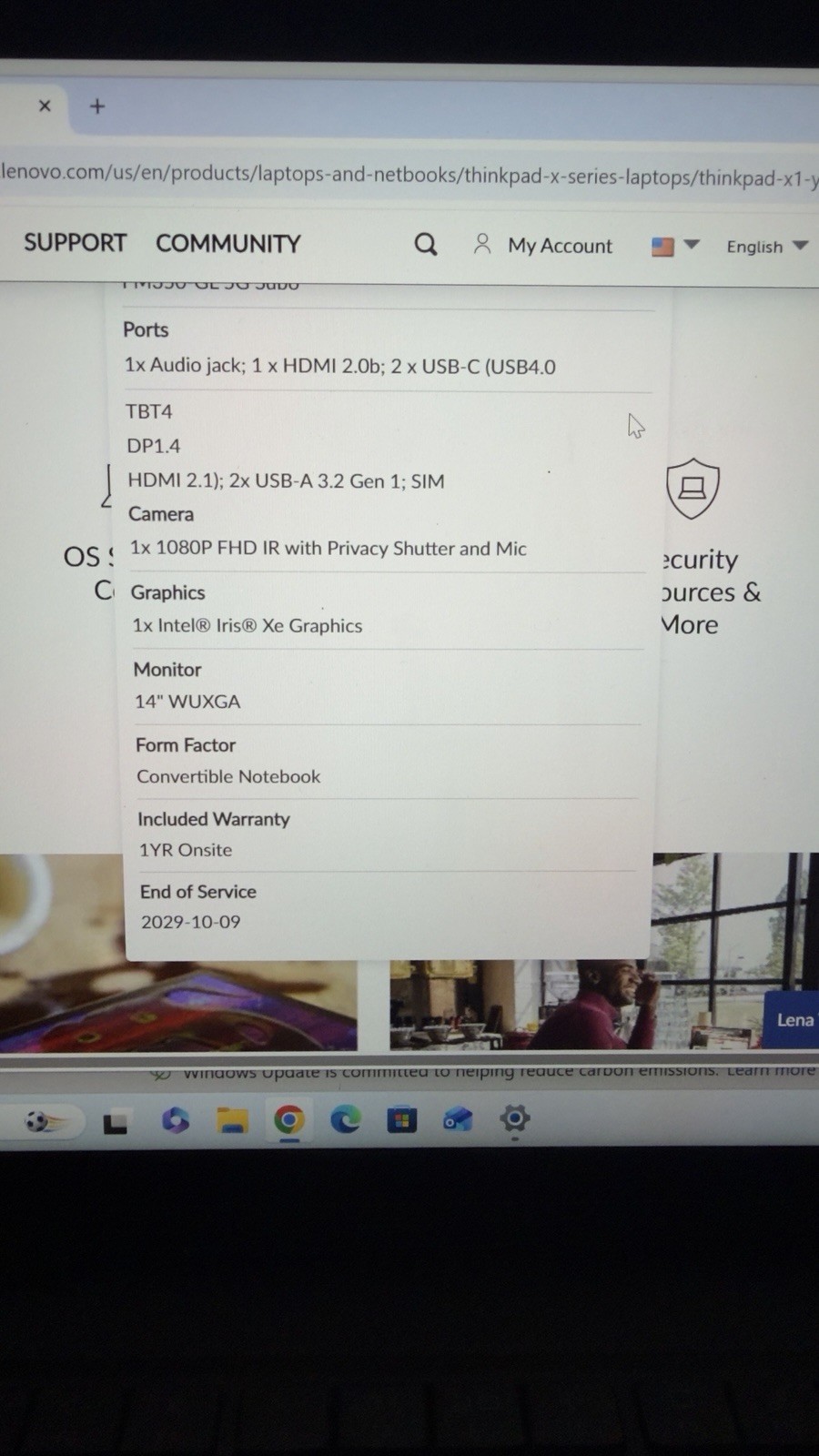 Lenovo ThinkPad X1 Yoga Gen 6 AI 14″ i7-1365U 32GB 4K Touch 1TB Win11P
