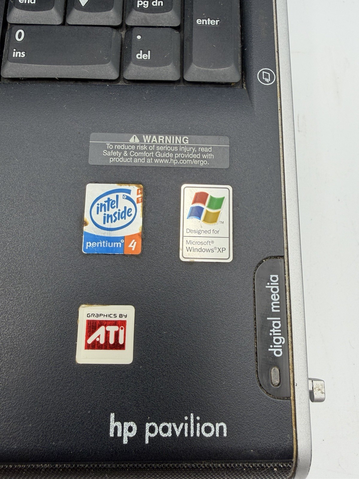 HP Pavilion zd8000 Laptop AS-IS Untested No Charger HDD RAM Included