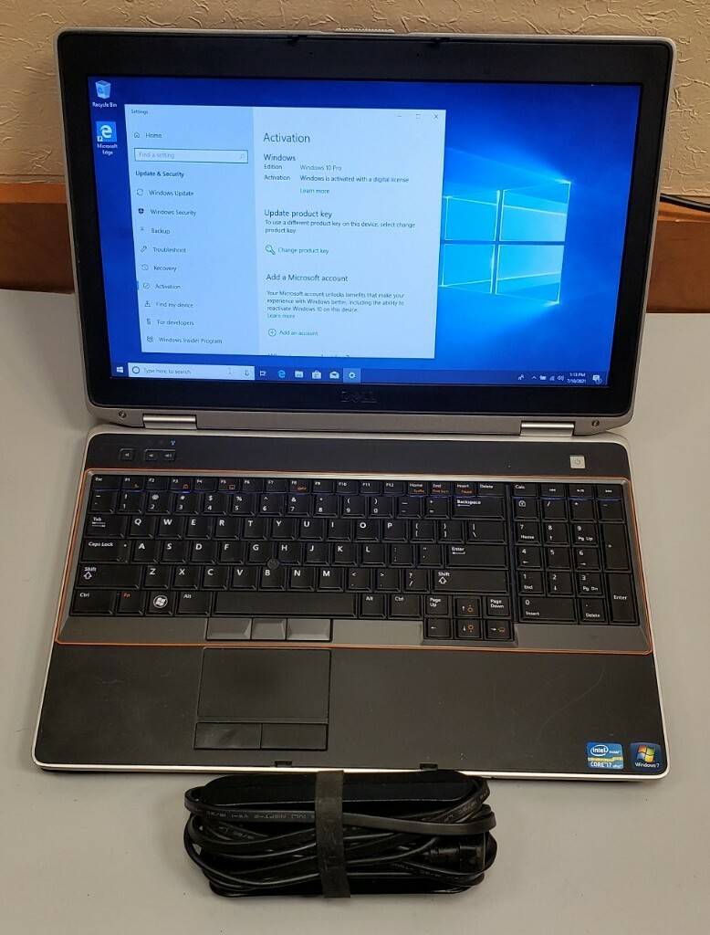 Dell Latitude E6520 Core i7-2620M @ 2.70GHz 4GB RAM 500GB SSD BLUETOOTH BACKLIT