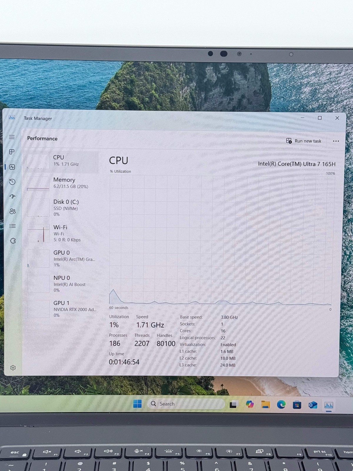 Dell Precision 5690 16″ Core Ultra 7 165H vPro 32GB RAM 1TB RTX 2000 Ada Gray