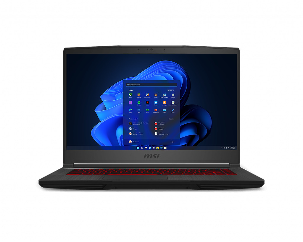 MSI GF65 Thin GF65089 – 15.6″ FHD 144Hz – i5-10200H – 8GB RAM–RTX 3060–512GB SSD