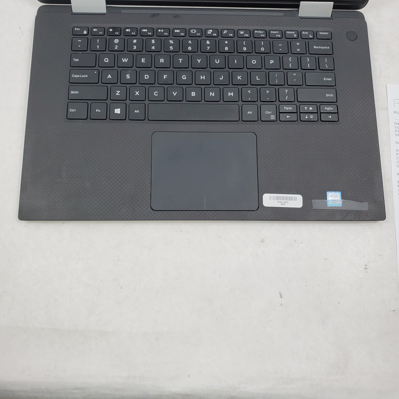 Dell XPS 15 9575 UHD 2 in 1 laptop Intel Core i7-8705G 3.1GHz 16GB RAM NO SSD